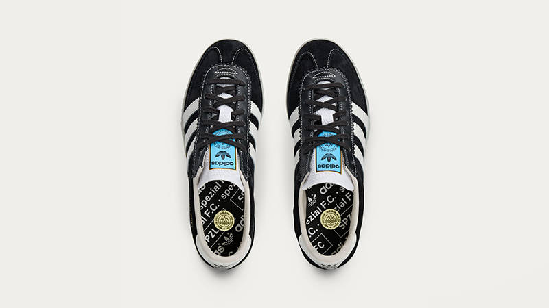 adidas gazelle silver green womens Limited edition retro Newcastle Tino Asprilia inspired Black /White/ A –  Sneakcustomtrainers.com main image 0