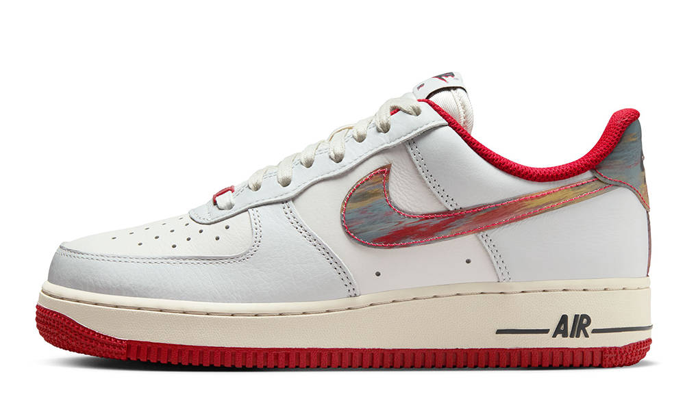 Nike Air Force 1 Brushstrokes White Red