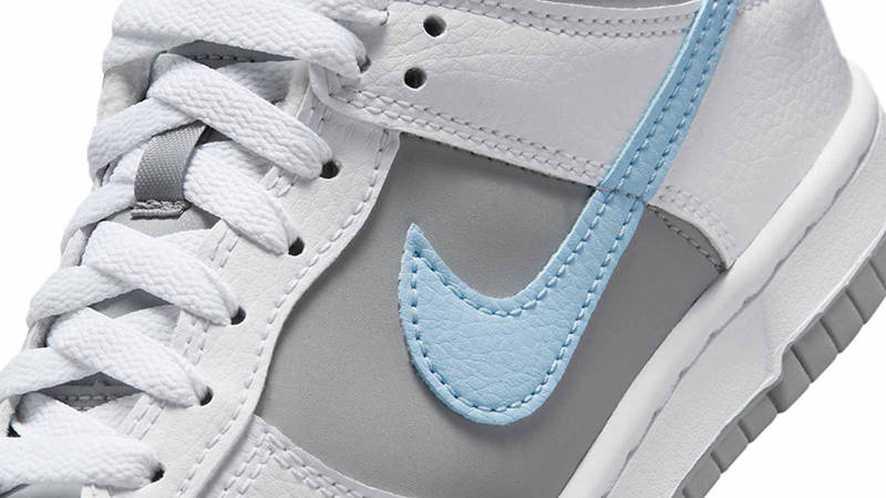 Nike Dunk Low GS Light Smoke Grey Celestine Blue IO2078-100 Detail