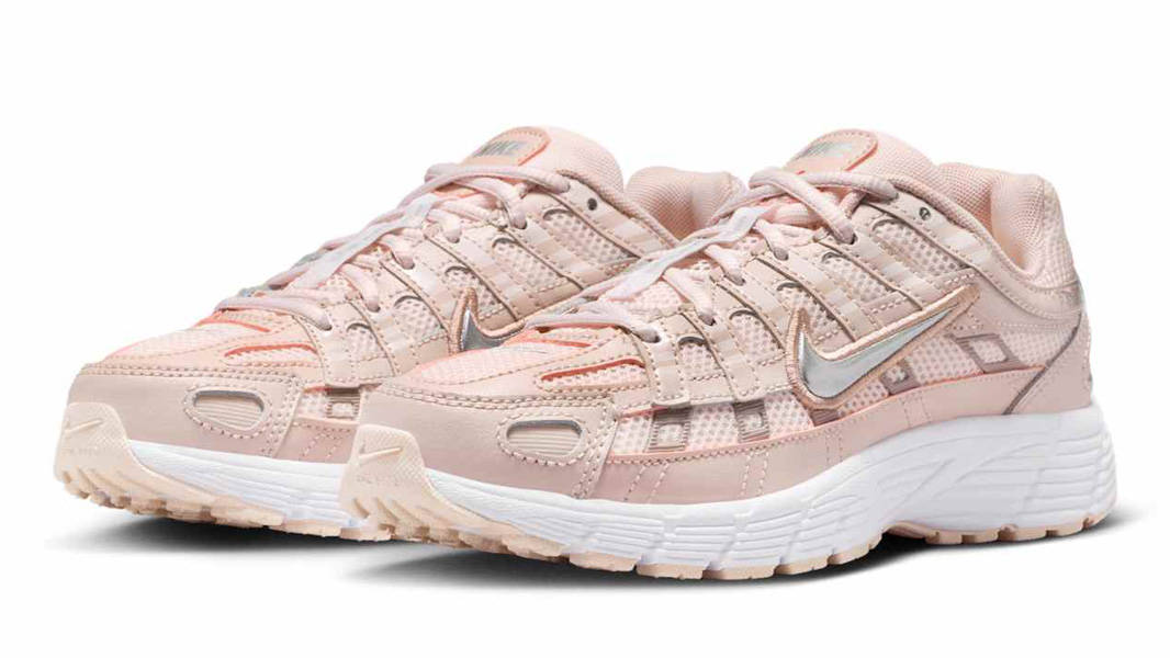 Nike P-6000 GS Light Soft Pink Metallic Silver Front