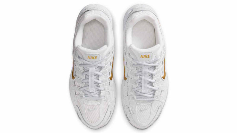 Nike P-6000 GS White Metallic Gold Middle