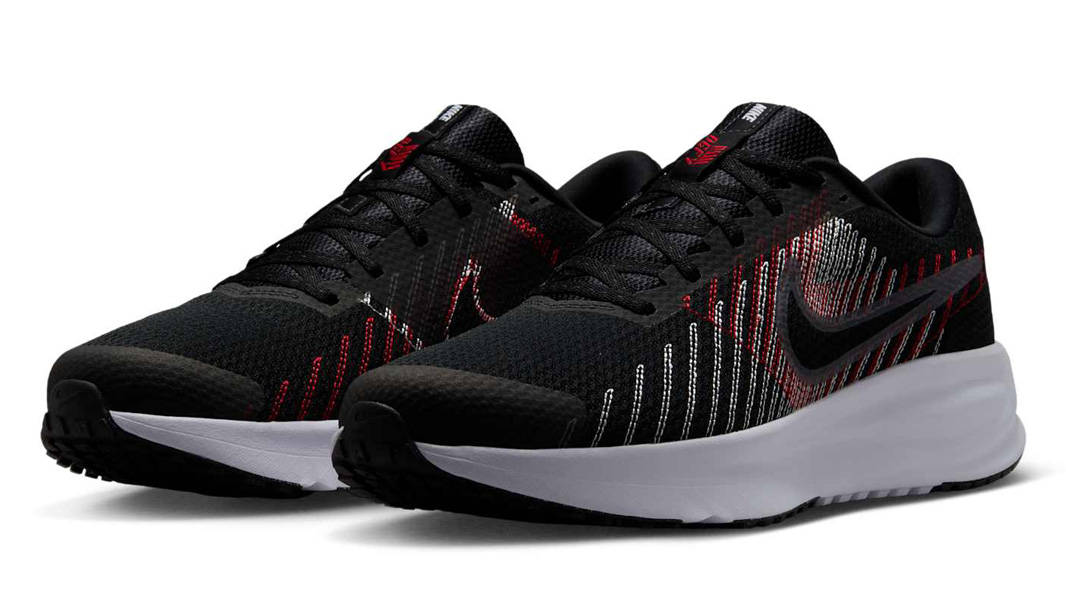 Nike Run Defy Black University Red Front
