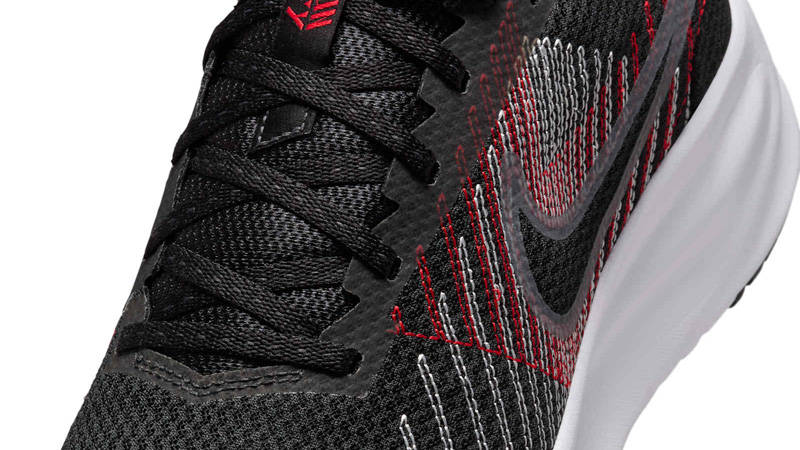 Nike Run Defy Black University Red Side