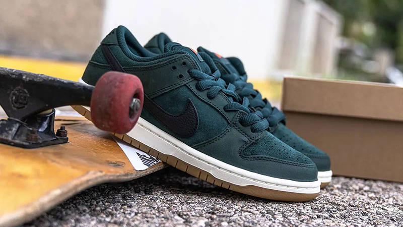Nike SB Dunk Low Orange Label Deep Fir FJ1674-300 lifestyle