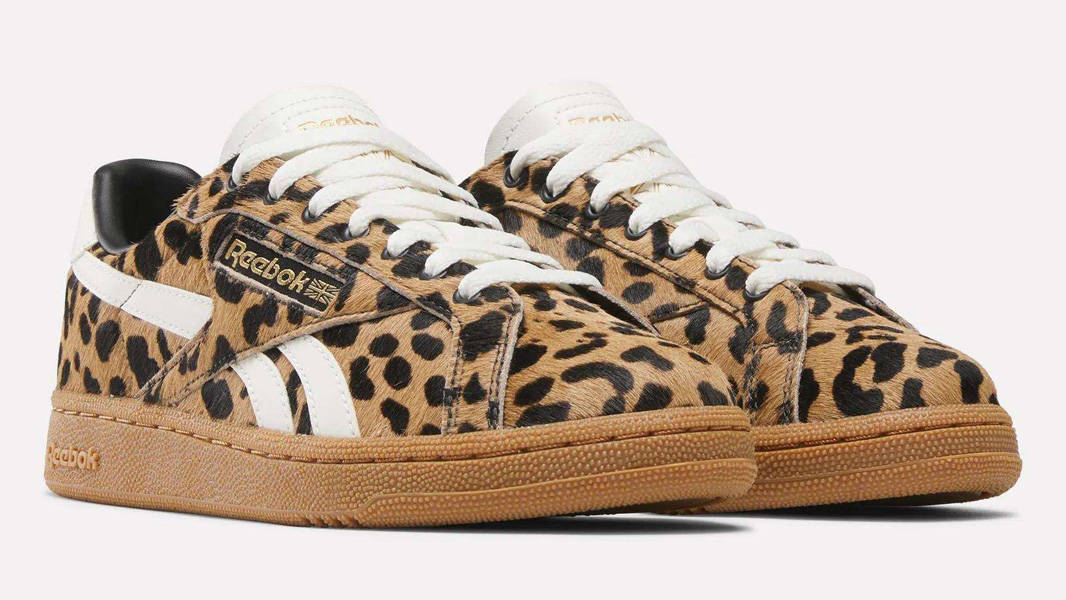 Reebok Club C Grounds UK Cheetah Front