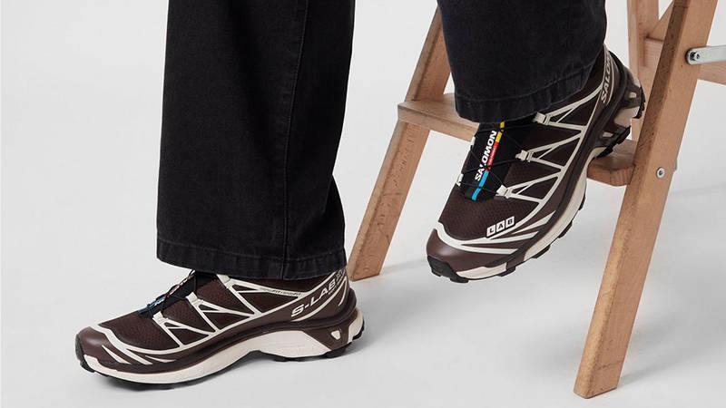 Salomon XT-6 Coffee French Roast L47866100 on foot