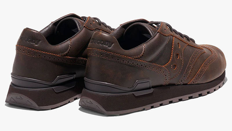 Saucony Shadow Wingtip Brown heel