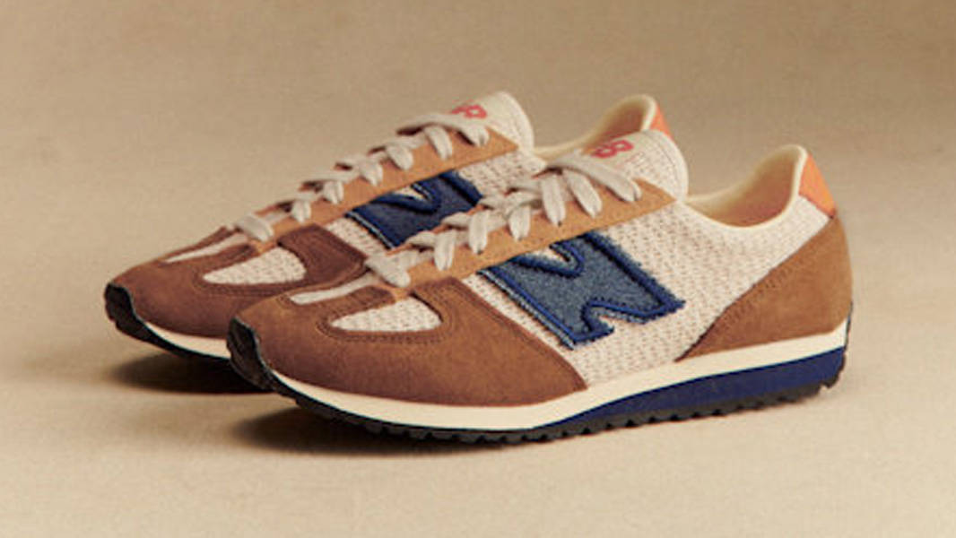 Sézane x New Balance 471 Ecru Brown Side