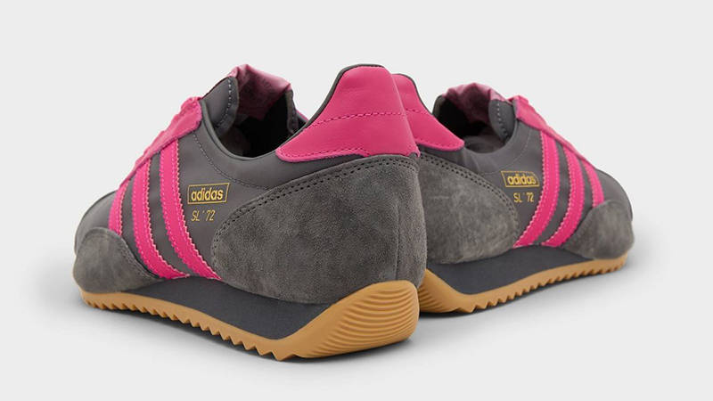 size x adidas SL 72 PT Vivid Pink Grey back