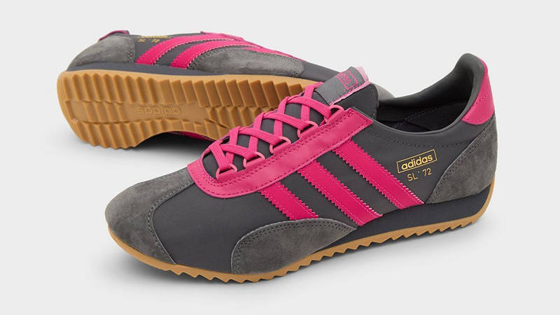 size x adidas SL 72 PT Vivid Pink Grey front
