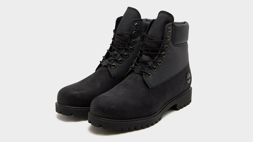 Timberland 6 Inch Utility Boots Black Side