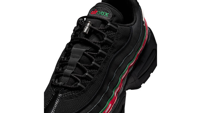 Undefeated x Nike Air Max 95 Black Sport Red tongue