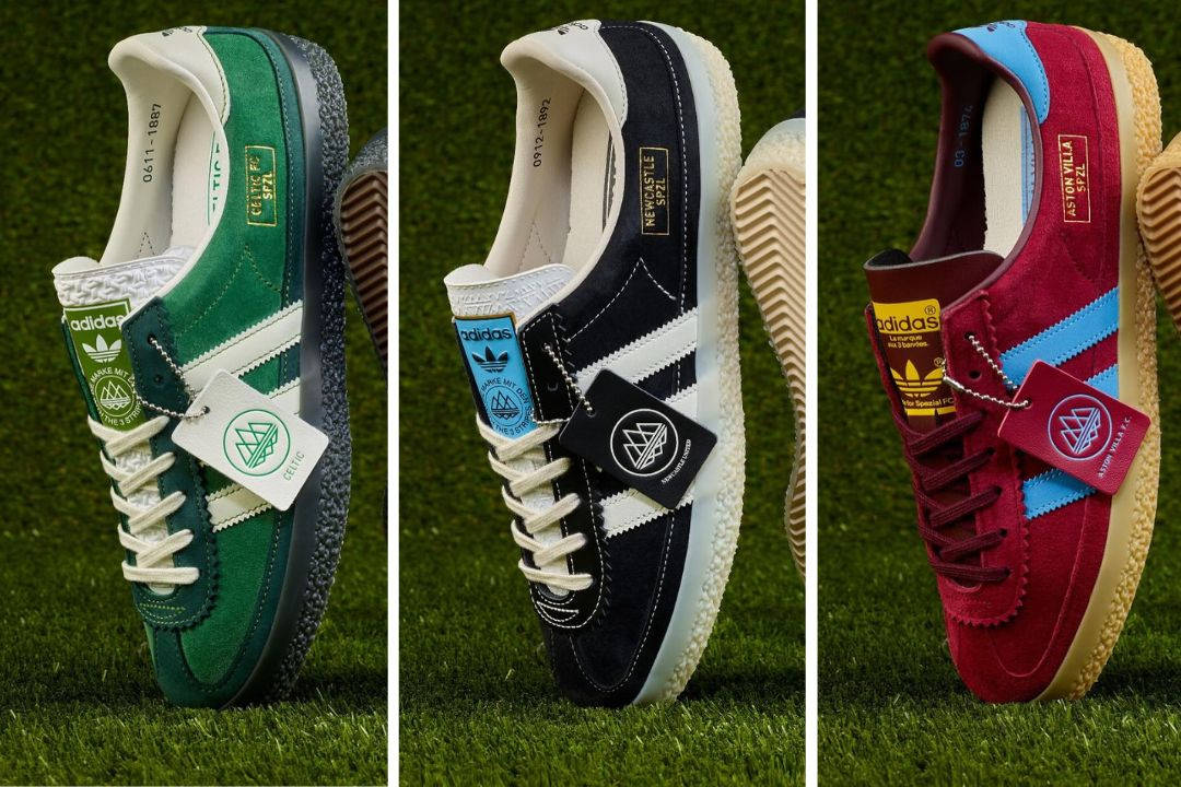 Newcastle FC adidas SPZL Celtic FC adidas SPZL and Aston Villa FC SPZL photo'd alongside eachother