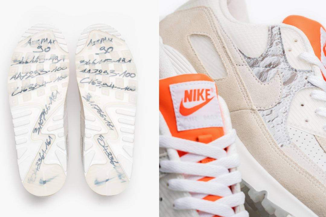 Size? x Nike Air Max 90 close-up shots