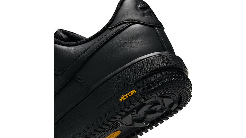 Vibram x Nike Air Force 1 Low Black HV5953-001 heel