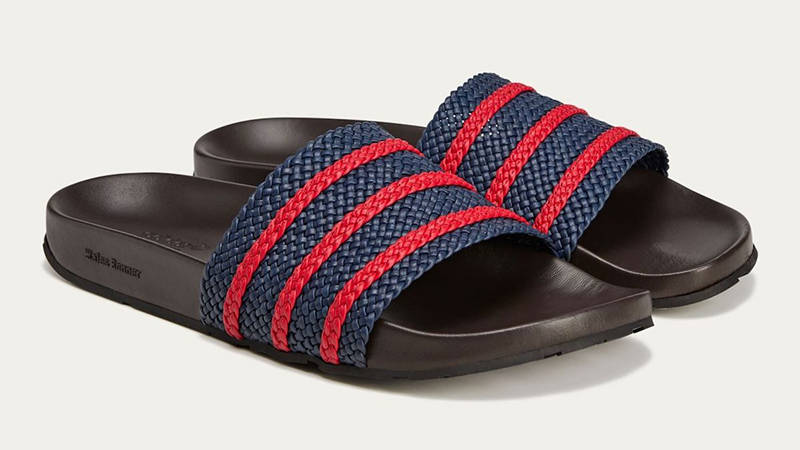 Wales Bonner x adidas Adilette Night Indigo Scarlet KI3388 front