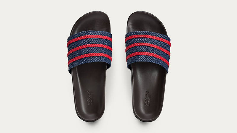 Wales Bonner x adidas Adilette Night Indigo Scarlet KI3388 middle