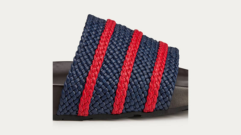 Wales Bonner x adidas Adilette Night Indigo Scarlet KI3388 side