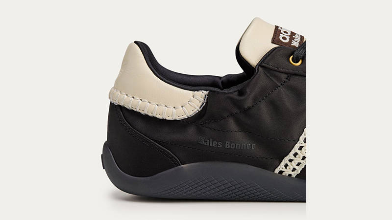 Wales Bonner x adidas Karintha Low Satin Black IH7259 heel