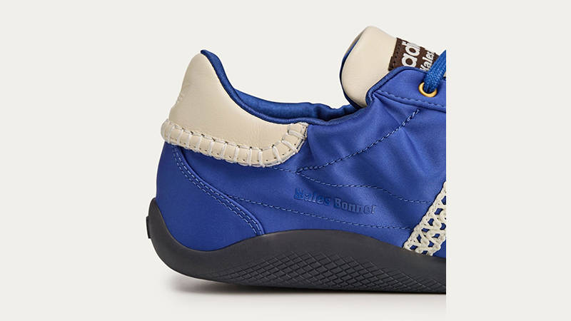 Wales Bonner x adidas Karintha Low Satin Blue JR1774 heel