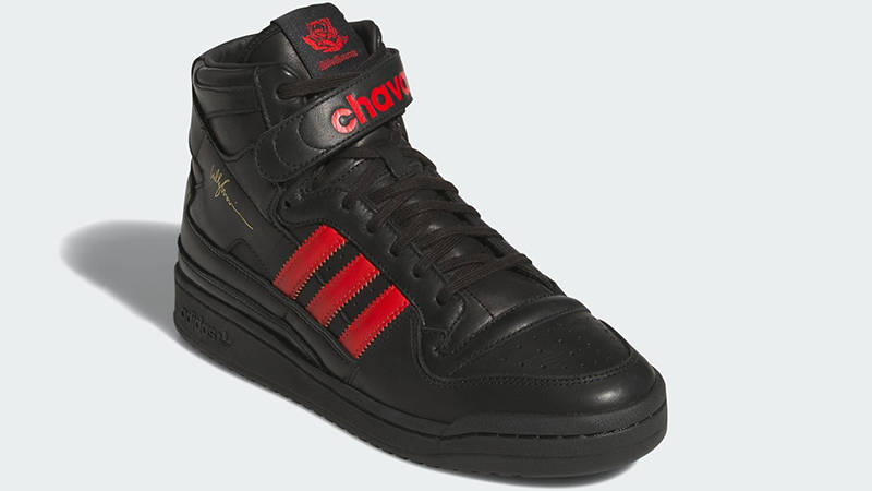 Willy Chavarria x adidas Forum 84 Hi Black Red KK3695 front