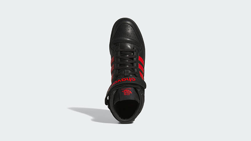 Willy Chavarria x adidas Forum 84 Hi Black Red KK3695 middle