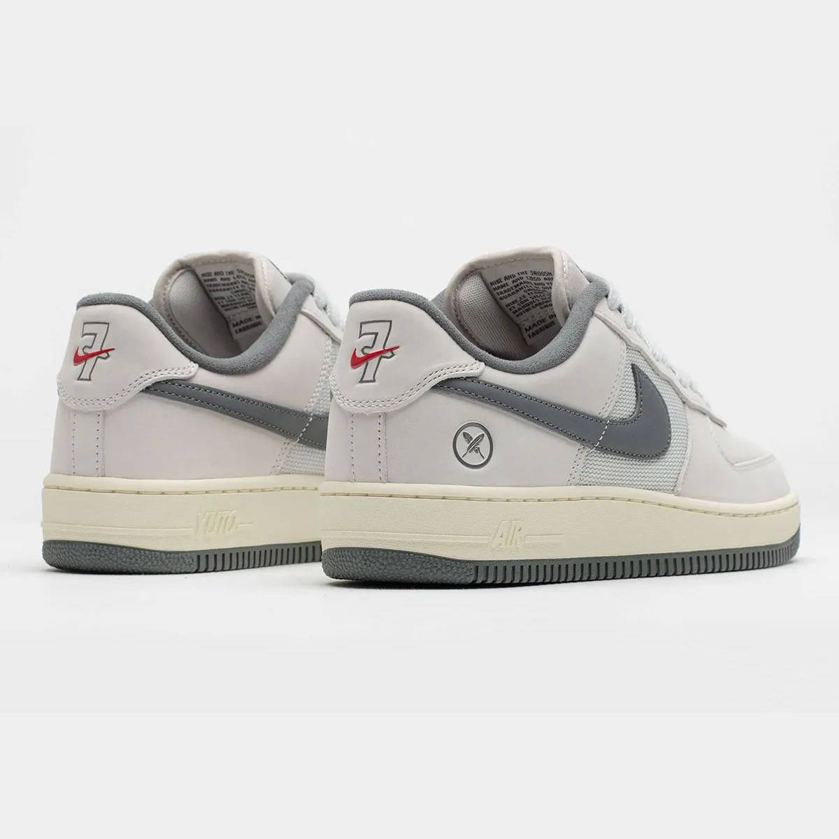 Yuto Horigome x Nike SB Air Force 1 Low White Iron Grey back