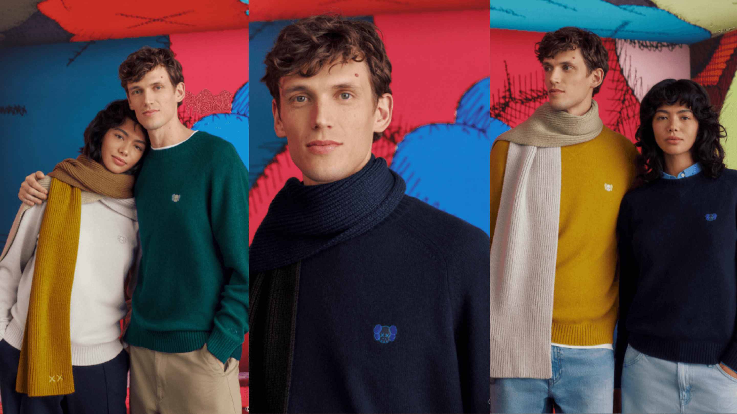 KAWS WINTER 100% Lambswool Crew Neck Jumper
