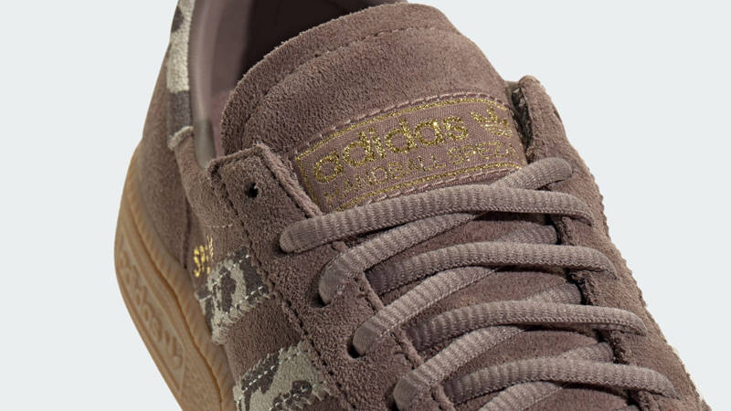 adidas Handball Spezial GS Cow Print Brown Closeup