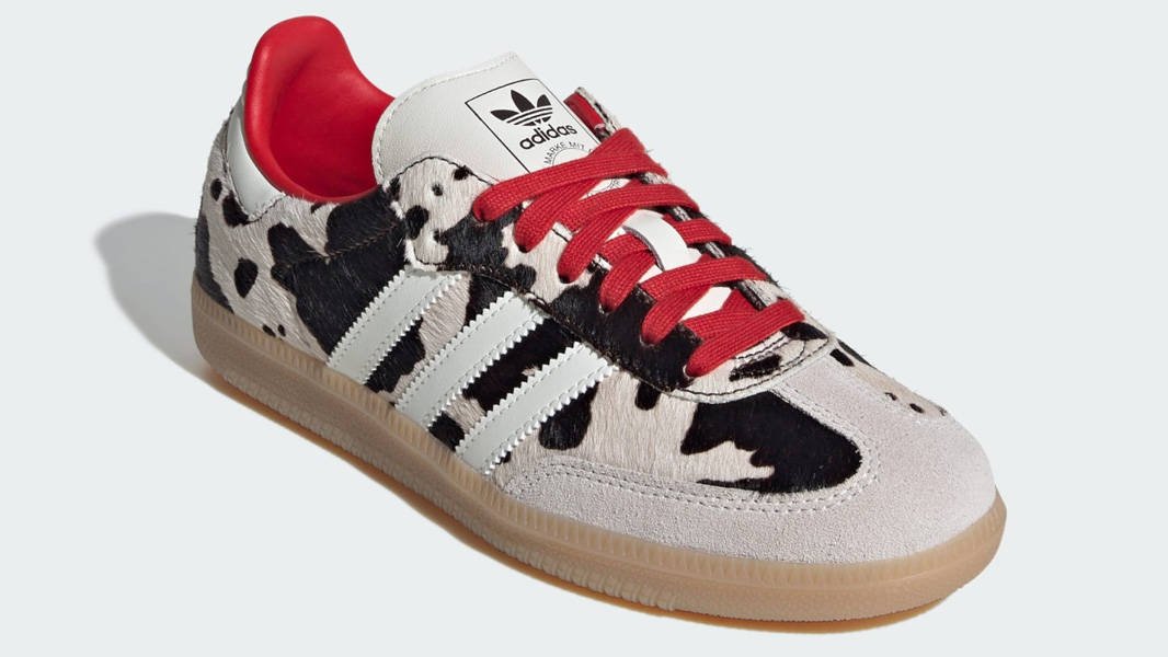 adidas Samba OG Cow Print Aurora Coffee Front