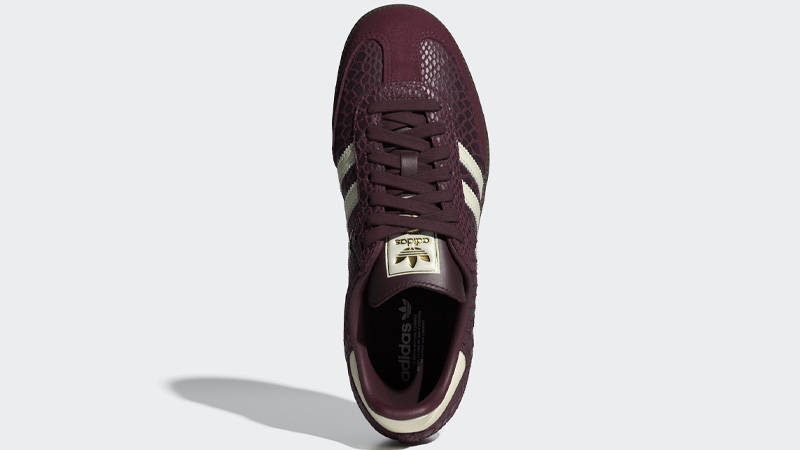 adidas Samba OG Snakeskin Maroon Cream Middle