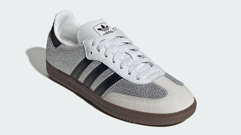 adidas Samba Rhinestone Crystal White Silver IH9055 FRONT