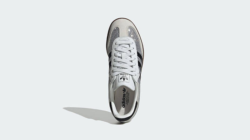 adidas Samba Rhinestone Crystal White Silver IH9055 middle