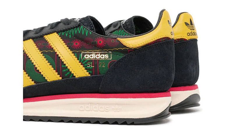 adidas SL 72 RS Bob Marley Football Is Freedom Black KJ4476 heel