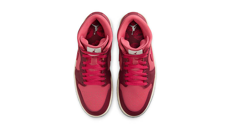 Air Jordan 1 Mid Valentines Day Team Red IB7018-600 middle