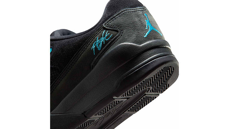 Air Jordan Flight Court Black Gamma Blue HF3255-040 heel