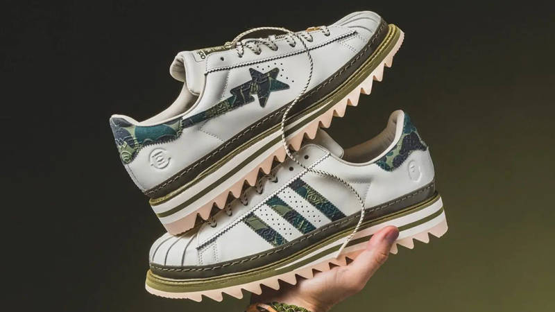 CLOT × A BATHING APE × adidas Superstar By E White Olicar KJ1473 front