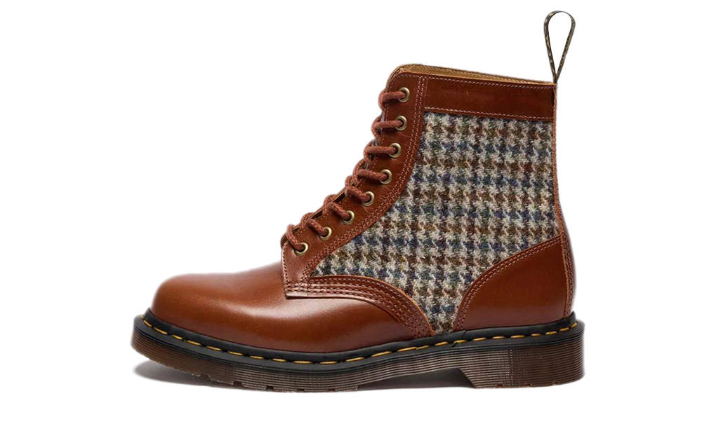 Dr. Martens 1460 Harris Tweed Lace-Up Boots Tan 41756200