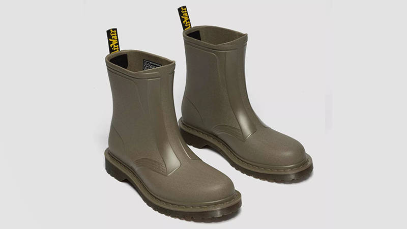 Dr Martens 1460 Rain Boots Olive Green 41250300 front