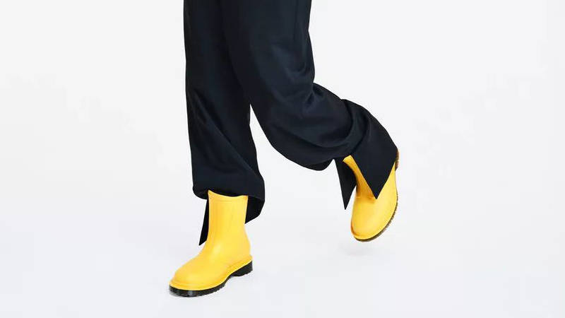 Dr Martens 1460 Rain Boots Yellow 41250700 on foot feature