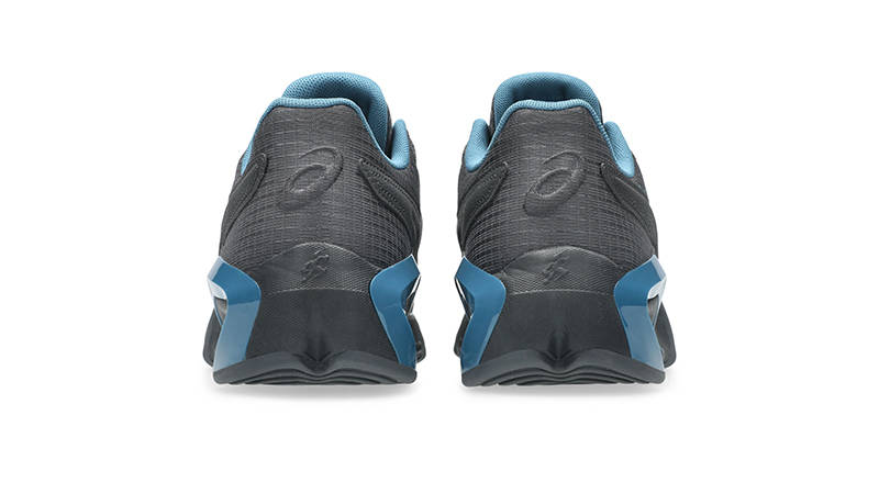 Kiko Kostadinov x ASICS Novalis Gel-Teremoa Graphite Grey Teal 1203A825-022 heel