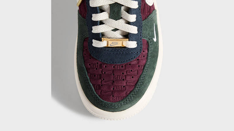 KITH x Nike Air Force 1 PS Night Maroon toe