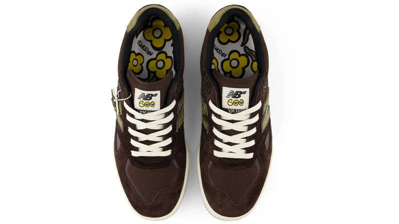 Krooked x New Balance Numeric 600 Chocolate Olive Middle