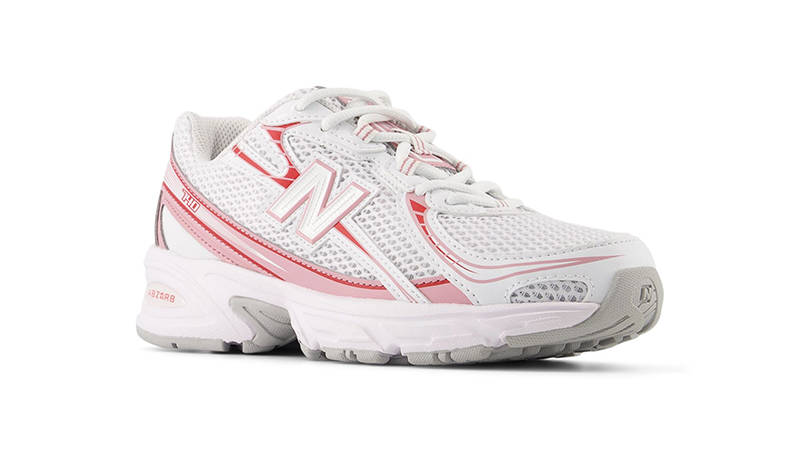 New Balance 740 Lace GS White Pink Taffy GR740EPT front