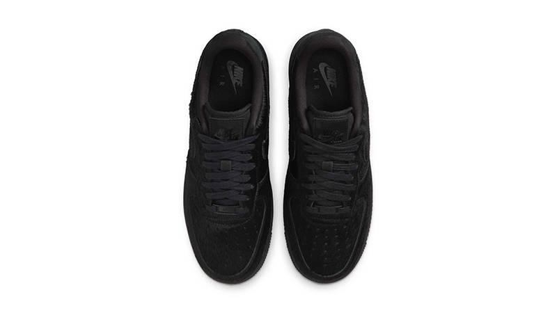 Nike Air Force 1 Low 07 Triple Black Pony Hair II7398-001 middle