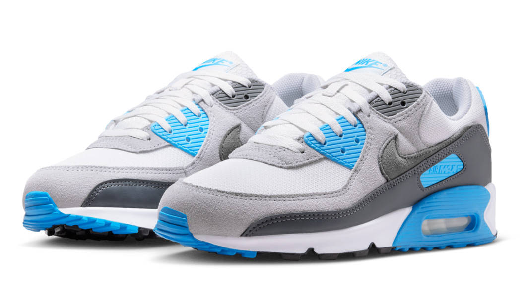 Nike Air Max 90 Platinum Tint Blue Lightning Front
