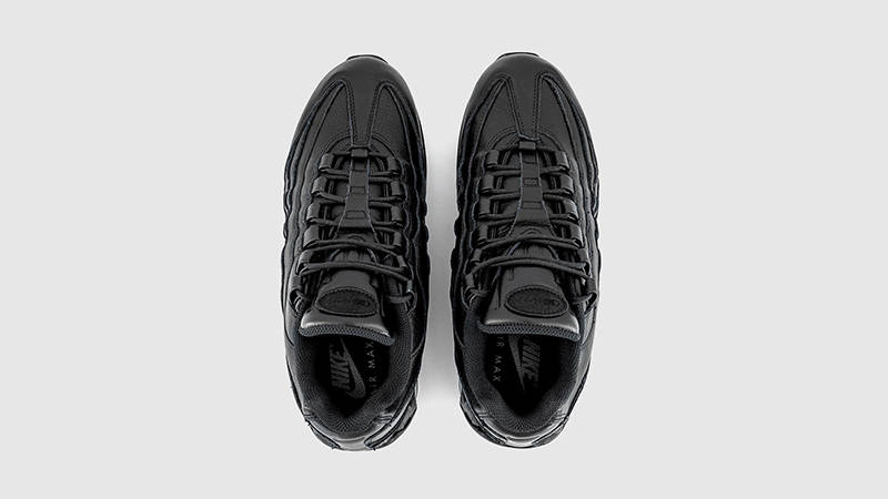 Nike Air Max 95 Big Bubble Triple Black Leather middle