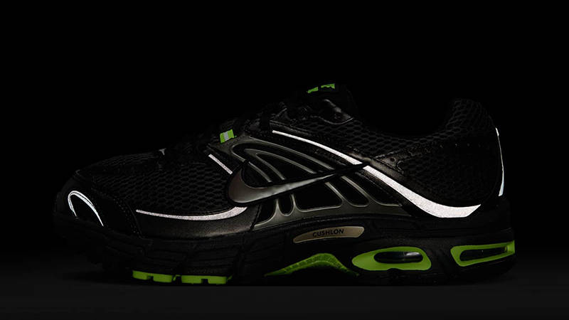 Nike Air Max Moto 2K Black Volt IO9279-002 in the dark