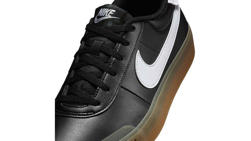 Nike Court Shot Black Brown Gum FQ8146-003 tongue