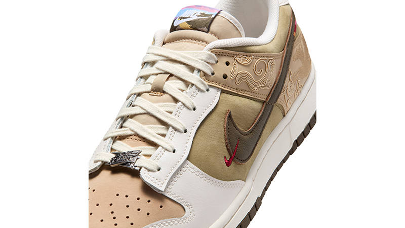 Nike Dunk Low Pegasus Pack Linen Olive IQ1118-220 tongue